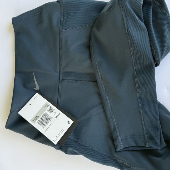 NWT Nike One Wrap Women's High-Waisted 7/8 Leggings Women’s Size XS Blue Dri-fit - Picture 3 of 4